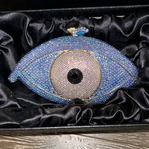 Evil eye luxury clutch